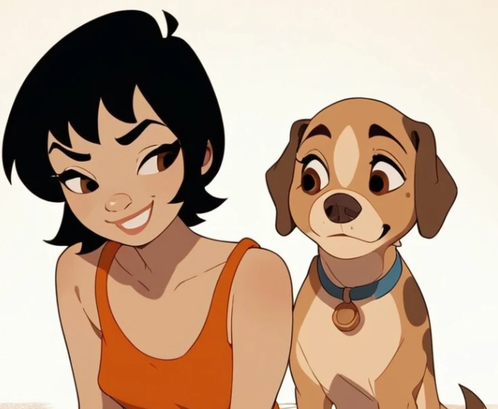 Girls and Animals / 130 Pictures / Image Pack