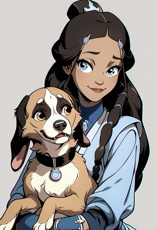Girls and Animals / 130 Pictures / Image Pack