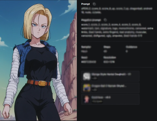 Ai Prompts / Dragonball Namek and Android Saga Art Style