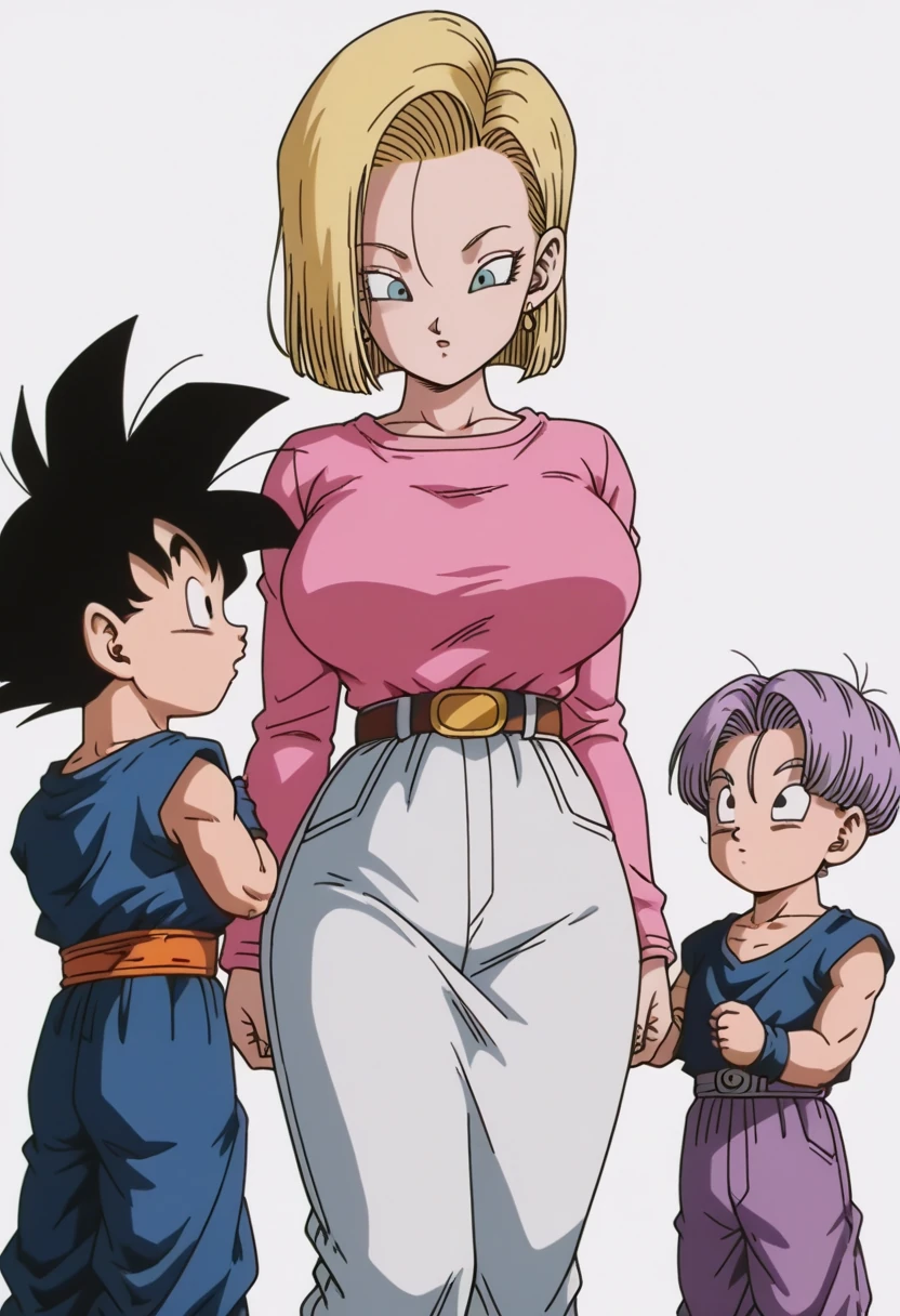 Android 18 with Goten and Trunks / 130 Pictures / Image Pack